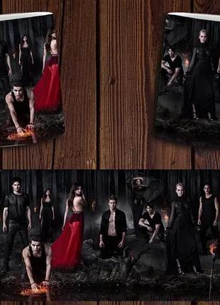 Чашка белая керамическая "дневники вампира" the vampire diaries abc