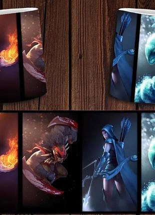 Чашка белая керамическая "dota 2" дота 2 abc