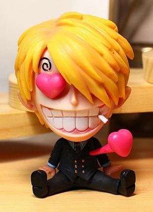 Фігурка санджі сидить sanji (8 см) "ван піс" one piece abc