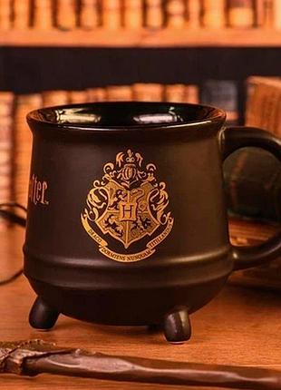 Кружка фигурная гарри поттер котел с гербом хогвардса 600 мл abc