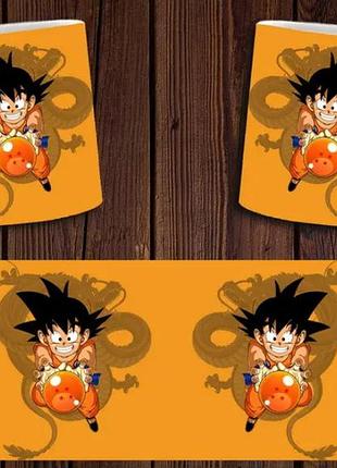 Чашка біла керамічна "dragon ball" перли дракона abc