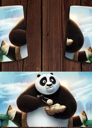 Чашка белая керамическая "кунг-фу панда" kung fu panda abc