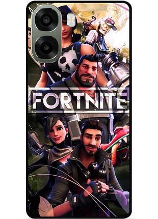 Силіконовий чохол бампер для oppo a6x з картинкою фортнайт fortnite