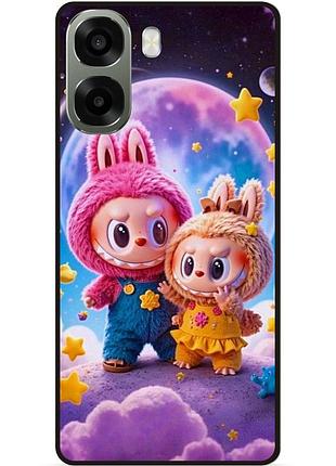 Силіконовий бампер чохол для oppo a6x з малюнком labubu лабубу