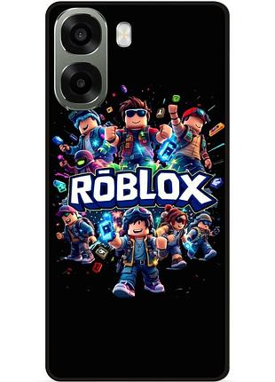 Силіконовий чохол бампер для oppo a6x з малюнком roblox роблокс