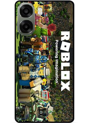 Силіконовий чохол бампер для oppo a6x з картинкою роблокс roblox