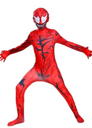 Дитячий карнавальний костюм карнаж (140-150 см) carnage marvel abc