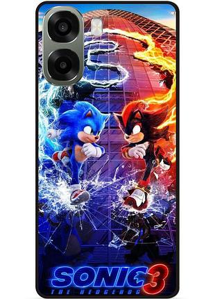 Силіконовий бампер чохол для oppo a6x з малюнком соник sonik