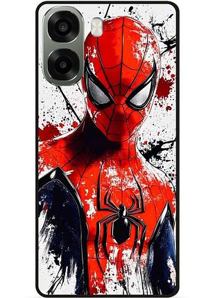 Силіконовий чохол бампер для oppo a6x з малюнком людина-павук spider man