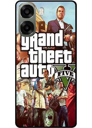 Силіконовий бампер чохол для oppo a6x з малюнком gta гта