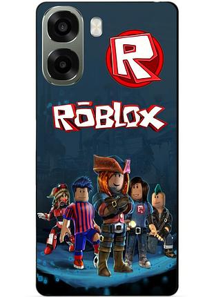 Силіконовий чохол бампер для oppo a6x з малюнком roblox роблокс