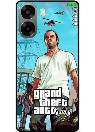 Силіконовий бампер чохол для oppo a6x з малюнком gta гта
