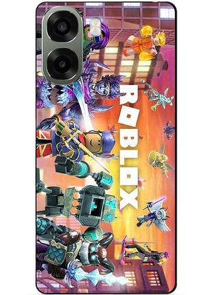 Силіконовий чохол бампер для oppo a6x з картинкою роблокс roblox