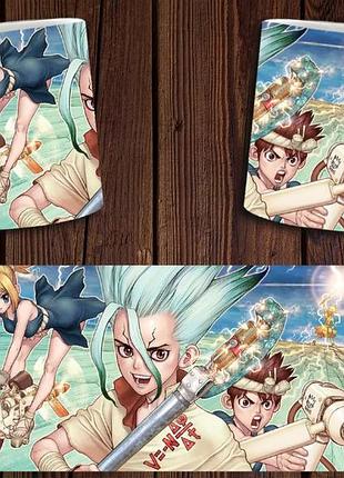 Чашка белая керамическая "доктор стоун"dr. stone abc