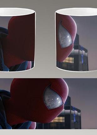 Чашка белая керамическая "человек-паук: через вселенные" spider-man abc