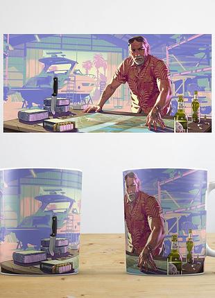 Чашка з прінтом кадр постер gta vi гта 6 abc