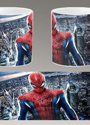 Чашка белая керамическая "человек-паук: через вселенные" spider-man abc