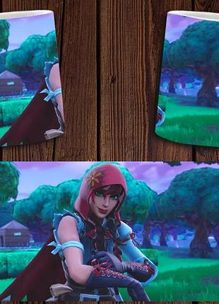 Чашка белая керамическая "fortnite" фортнайт abc
