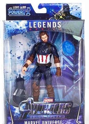 Фигурка капитан америка avenger (16 см) мстители: война бесконечности игрушка марвел