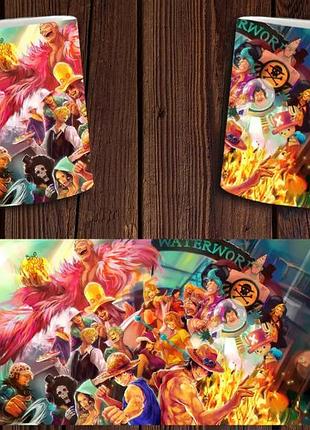 Чашка белая керамическая "ван пис" one piece abc