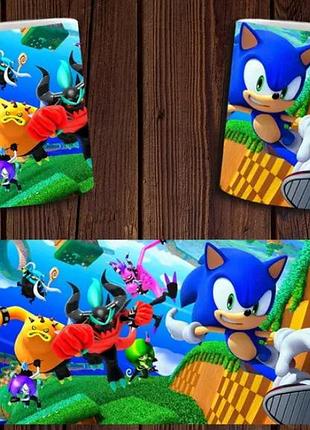 Чашка біла керамічна "sonic" соник abc