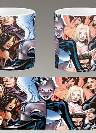 Чашка белая керамическая "люди икс" x-men abc