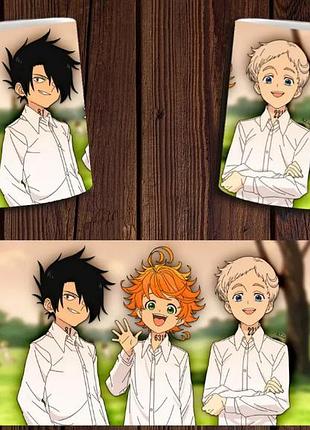 Чашка белая керамическая "обещанный неверленд" the promised neverland abc