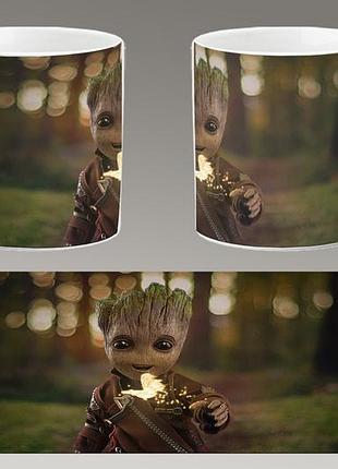Чашка белая керамическая "грут" groot abc