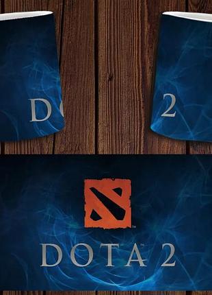 Чашка біла керамічна "dota 2" дота 2 abc