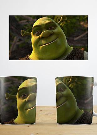 Чашка з прінтом шрек abc