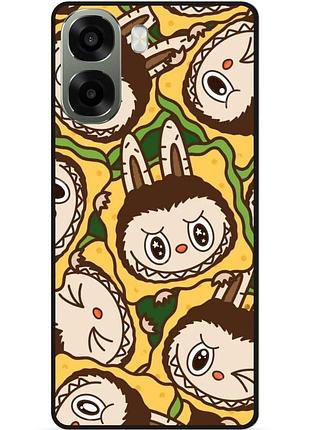 Силіконовий бампер чохол для oppo a6x з малюнком лабубу labubu
