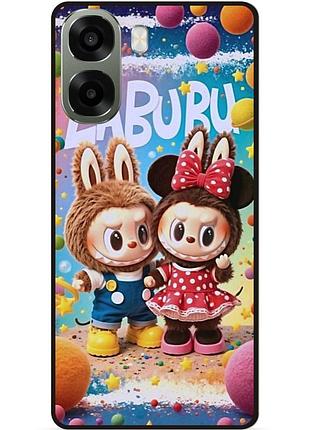 Силіконовий бампер чохол для oppo a6x з малюнком labubu лабубу