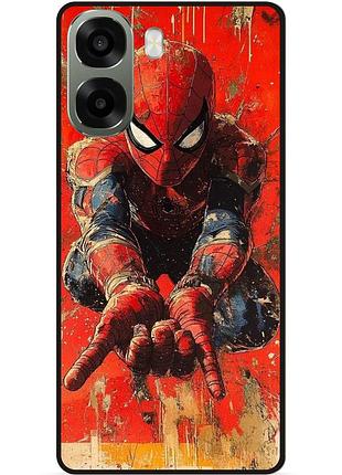 Силіконовий чохол бампер для oppo a6x з малюнком spider man людина-павук