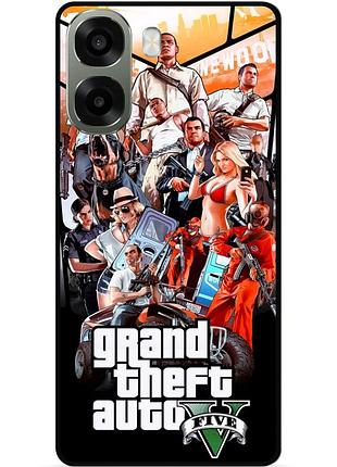 Силіконовий бампер чохол для oppo a6x з малюнком gta гта