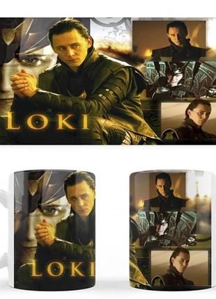 Чашка белая керамическая локи (loki abc