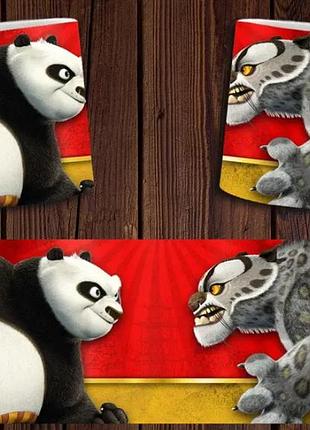 Чашка белая керамическая "кунг-фу панда" kung fu panda abc