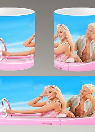 Чашка белая керамическая "barbie" барби abc