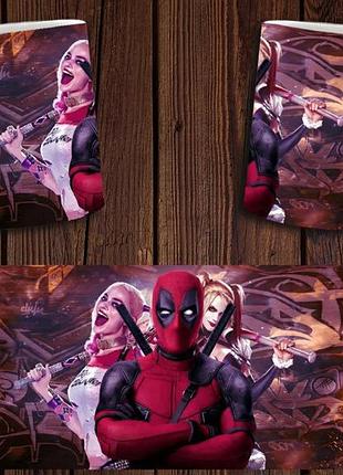 Чашка белая керамическая с принтом deadpool "дэдпул" abc