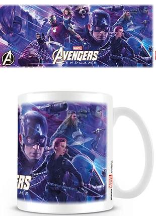 Чашка белая керамическая marvel avergers endgame "мстители финал" abc
