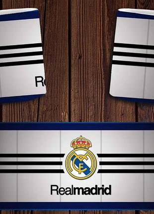 Чашка белая керамическая "фк реал мадрид" real madrid abc