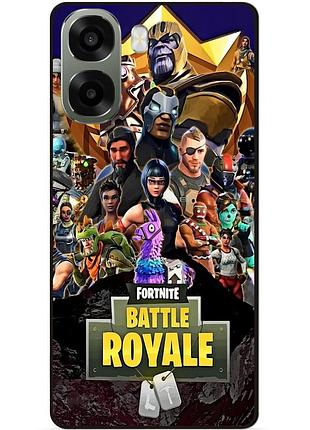 Силіконовий чохол бампер для oppo a6x з малюнком фортнайт fortnite