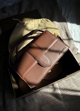 Jacquemus le grand bambino chocolate 25 х 14 х 8 см