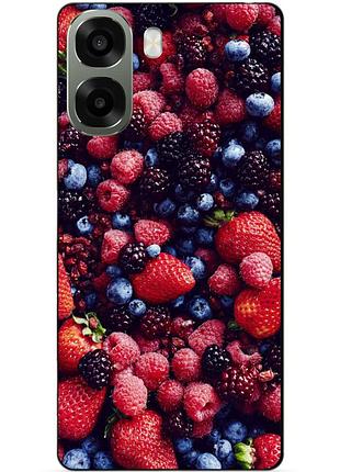 Силіконовий чохол бампер для oppo a6x з малюнком ягоди