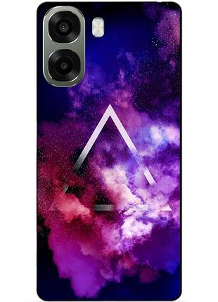 Силіконовий чохол бампер для oppo a6x з малюнком космос галактика