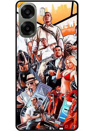 Силіконовий бампер чохол для oppo a6x з малюнком gta гта