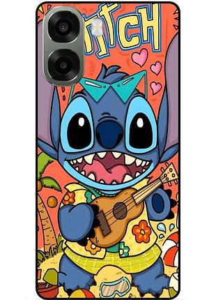 Чехол силиконовый бампер для oppo a6x с картинкой стич stitch