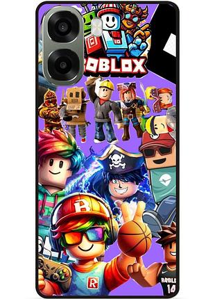 Силіконовий чохол бампер для oppo a6x з малюнком роблокс roblox