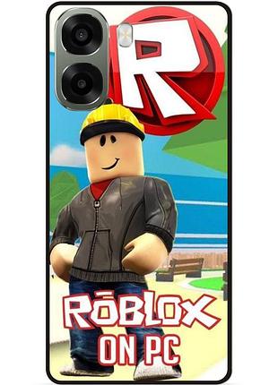 Силіконовий чохол бампер для oppo a6x з картинкою роблокс roblox