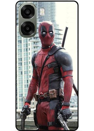 Силіконовий бампер чохол для oppo a6x з малюнком deadpool дедпул