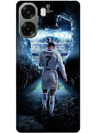 Силіконовий чохол бампер для oppo a6x з малюнком ronaldo роналдо